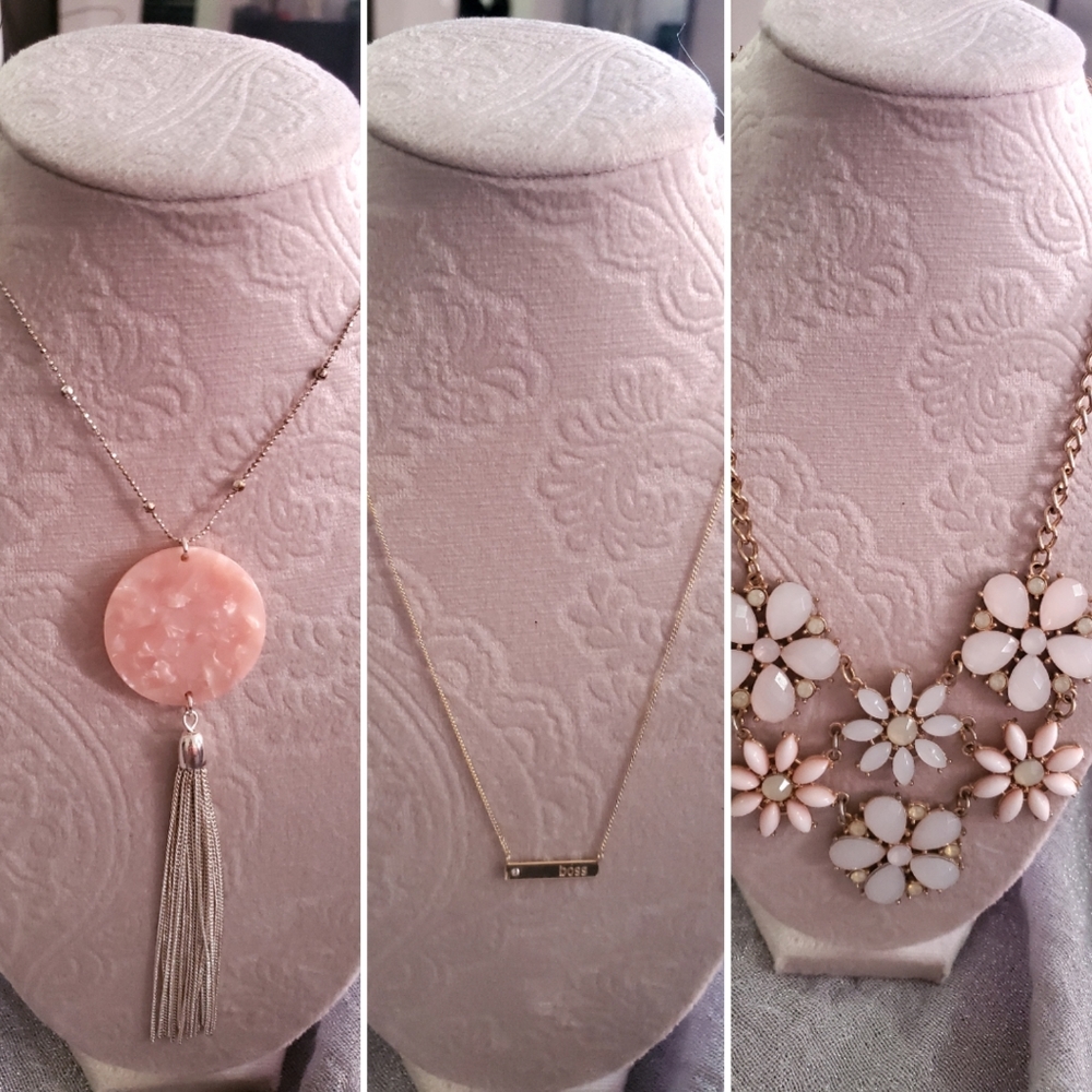 Three necklace bundle - ready for spring